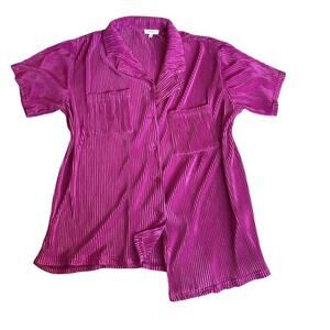 Better Be Pink Pleated Festival Top Medium